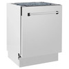 ZLINE 5-Piece Appliance Package - 30-Inch Paramount Gas Range, Wall Mount Range Hood, 36-Inch French Door Refrigerator with Water Dispenser, Dishwasher, and 24-Inch Microwave Drawer in Stainless Steel