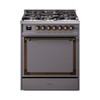 ILVE Nostalgie II Noblesse 30″ Dual Fuel Range Solid Door - UN30QNMP