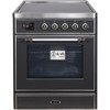 ILVE 30" Majestic II Series Freestanding Electric Single Oven Range with 4 Elements, Triple Glass Cool Door, Convection Oven, TFT Oven Control Display and Child Lock (UMI30NE3)