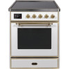 ILVE 30" Majestic II Series Freestanding Electric Single Oven Range with 4 Elements, Triple Glass Cool Door, Convection Oven, TFT Oven Control Display and Child Lock (UMI30NE3)