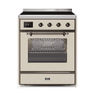 ILVE 30" Majestic II Series Freestanding Electric Single Oven Range with 4 Elements, Triple Glass Cool Door, Convection Oven, TFT Oven Control Display and Child Lock (UMI30NE3)