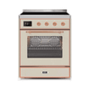 ILVE 30" Majestic II Series Freestanding Electric Single Oven Range with 4 Elements, Triple Glass Cool Door, Convection Oven, TFT Oven Control Display and Child Lock (UMI30NE3)