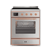 ILVE 30" Majestic II Series Freestanding Electric Single Oven Range with 4 Elements, Triple Glass Cool Door, Convection Oven, TFT Oven Control Display and Child Lock (UMI30NE3)