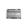 ILVE Majestic II Series 60 Inch Dual Fuel Freestanding Range Gas/Propane (UM15FDQNS3)