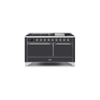 ILVE Majestic II Series 60 Inch Dual Fuel Freestanding Range Gas/Propane (UM15FDQNS3)