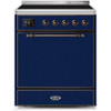 ILVE 30" Majestic II Series Induction Range with 4 Elements 2.3 cu. ft. Total Oven Capacity TFT Oven Control Display (UMI30QNE3)