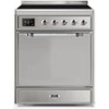 ILVE 30" Majestic II Series Induction Range with 4 Elements 2.3 cu. ft. Total Oven Capacity TFT Oven Control Display (UMI30QNE3)