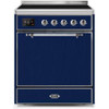 ILVE 30" Majestic II Series Induction Range with 4 Elements 2.3 cu. ft. Total Oven Capacity TFT Oven Control Display (UMI30QNE3)