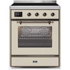 ILVE 30" Majestic II Series Freestanding Electric Single Oven Range with 4 Elements, Triple Glass Cool Door, Convection Oven, TFT Oven Control Display and Child Lock (UMI30NE3)