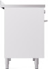 ILVE 40" Professional Plus II Series Freestanding Electric Double Oven Range with 5 Elements, Triple Glass Cool Door, Convection Oven, TFT Oven Control Display and Child Lock - UPDI406WMP