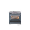 ILVE Professional Plus II 36-Inch Freestanding Dual Fuel Range with 6 Sealed Burner - UP36FWMP