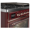 ILVE Majestic II 48 Inch Dual Fuel Range, Double Oven, 8 Burners & Griddle UM12FDNS3
