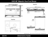 ILVE Majestic II 48 Inch Dual Fuel Range, Double Oven, 8 Burners & Griddle UM12FDNS3