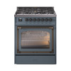 ILVE Nostalgie II Noblesse 30″ Dual Fuel Range Triple Glass Door - UN30NMP