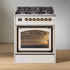 ILVE Nostalgie II Noblesse 30″ Dual Fuel Range Triple Glass Door - UN30NMP