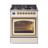 ILVE Nostalgie II Noblesse 30″ Dual Fuel Range Triple Glass Door - UN30NMP