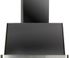 ILVE 36" Majestic Wall Mount Range Hood with 600 CFM Blower Anti-grease Filter 2 Warming Lights Filter Light Indicator Auto-off Function and 4 Fan Speeds (UAM90)