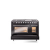 ILVE 48-Inch Professional Plus II Freestanding Dual Fuel Range with 8 Sealed Burner - UP48FWMP