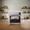 ILVE 36" Panoramagic Freestanding Single Oven Dual Fuel Range with 5 Sealed Burners and Griddle - UPM09FDS3