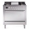 ILVE Professional Plus II 36" Dual Fuel Range 6 Sealed Burners with Solid Door - UP36FQMP