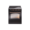 ILVE 30" Nostalgie II Series Freestanding Electric Double Oven Range with 5 Elements, Triple Glass Cool Door, Convection Oven, TFT Oven Control Display and Child Lock - UPI304NMP