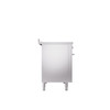 ILVE 48" Professional Plus II Series Freestanding Electric Double Oven Range with 8 Elements, Triple Glass Cool Door, Convection Oven, TFT Oven Control Display and Child Lock - UPI486WMP