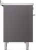 ILVE 48" Professional Plus II Series Freestanding Electric Double Oven Range with 8 Elements, Triple Glass Cool Door, Convection Oven, TFT Oven Control Display and Child Lock - UPI486WMP