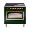 ILVE Nostalgie II Noblesse 36″ Induction Freestanding Range with Triple Glass Door - UNI366NMP