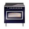 ILVE Nostalgie II Noblesse 36″ Induction Freestanding Range with Triple Glass Door - UNI366NMP