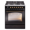 ILVE 30" Nostalgie II Series Freestanding Single Oven Dual Fuel Range with 5 Sealed Burners - UP30NMP