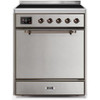 ILVE 30" Majestic II Series Induction Range with 4 Elements 2.3 cu. ft. Total Oven Capacity TFT Oven Control Display (UMI30QNE3)