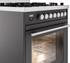 ILVE Professional Plus II 30-Inch Freestanding Dual Fuel Range with 5 Sealed Burner - UP30WMP