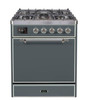 ILVE - Majestic II Series - 30 Inch Dual Fuel Freestanding Range Gas/Propane (UM30DQNE3)