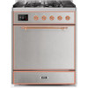 ILVE - Majestic II Series - 30 Inch Dual Fuel Freestanding Range Gas/Propane (UM30DQNE3)