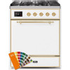 ILVE - Majestic II Series - 30 Inch Dual Fuel Freestanding Range Gas/Propane (UM30DQNE3)