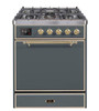 ILVE - Majestic II Series - 30 Inch Dual Fuel Freestanding Range Gas/Propane (UM30DQNE3)