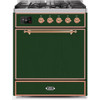 ILVE - Majestic II Series - 30 Inch Dual Fuel Freestanding Range Gas/Propane (UM30DQNE3)