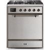 ILVE - Majestic II Series - 30 Inch Dual Fuel Freestanding Range Gas/Propane (UM30DQNE3)