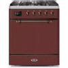 ILVE - Majestic II Series - 30 Inch Dual Fuel Freestanding Range Gas/Propane (UM30DQNE3)