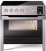 ILVE 36"Panoramagic Series Freestanding Electric Double Oven Range with 5 Elements, Triple Glass Cool Door, Convection Oven, TFT - UPMI09S3