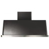 ILVE 48" Majestic Wall Mount Range Hood with 600 CFM Blower Anti-grease Filter 2 Warming Lights Filter Light Indicator Auto-off Function and 4 Fan Speeds (UAM120)