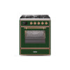 ILVE 30" Majestic II Series Gas Burner and Electric Oven Range with 5 Sealed Burners (UM30DNE3)