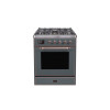 ILVE 30" Majestic II Series Gas Burner and Electric Oven Range with 5 Sealed Burners (UM30DNE3)
