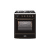 ILVE 30" Majestic II Series Gas Burner and Electric Oven Range with 5 Sealed Burners (UM30DNE3)