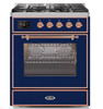 ILVE 30" Majestic II Series Gas Burner and Electric Oven Range with 5 Sealed Burners (UM30DNE3)