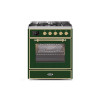 ILVE 30" Majestic II Series Gas Burner and Electric Oven Range with 5 Sealed Burners (UM30DNE3)
