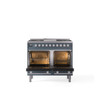 ILVE Professional Plus II 40-Inch Freestanding Dual Fuel Range with 6 Sealed Burner - UPD40FWMP