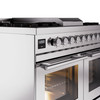 ILVE Professional Plus II 40-Inch Freestanding Dual Fuel Range with 6 Sealed Burner - UPD40FWMP