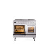 ILVE Professional Plus II 40-Inch Freestanding Dual Fuel Range with 6 Sealed Burner - UPD40FWMP