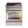 ILVE Nostalgie II Noblesse 30″ Induction Freestanding Range with Triple Glass Door - UNI304NMP